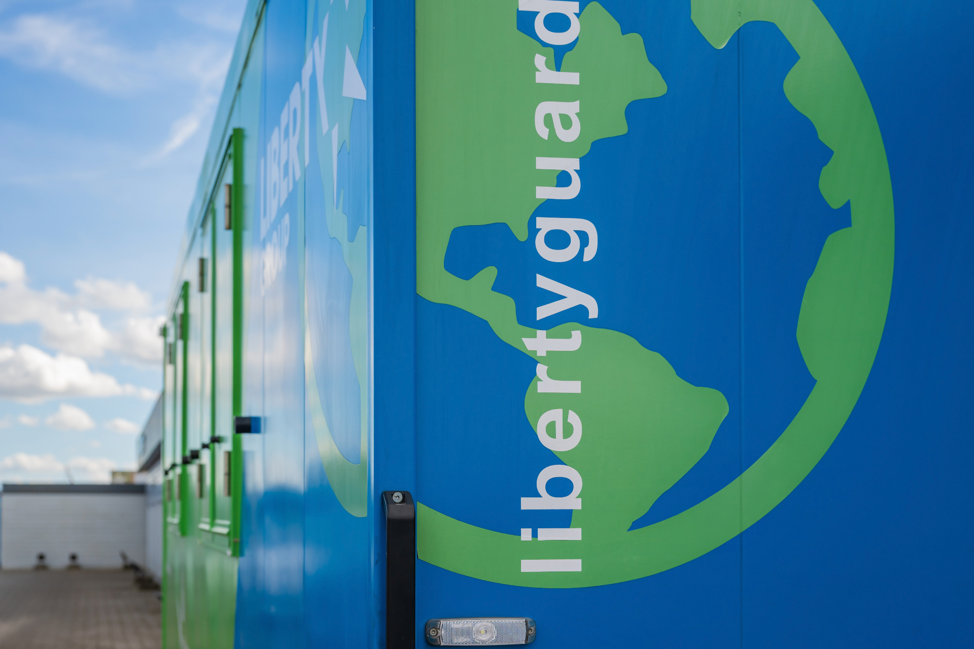 Liberty Guard welfare unit on a UK construction site